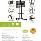 Pedestal Para Tv 32 A 75 Suporte Com Rodízios A06v6_s Elg