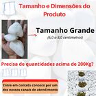 Pedra De Jardim 28,5kg Dolomita Tamanho Nº 4 Seixo Rolado Bra