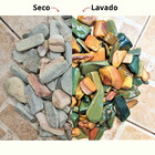 Pedra De Jardim Seixo Colorido Brasil Tropical 20kg Tamanho G