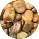 Pedra De Jardim Seixo De Rio Marrom Batata 10kg Tamanho Grand