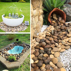 Pedra De Jardim Seixo De Rio Marrom Batata 2kg Tamanho Grande