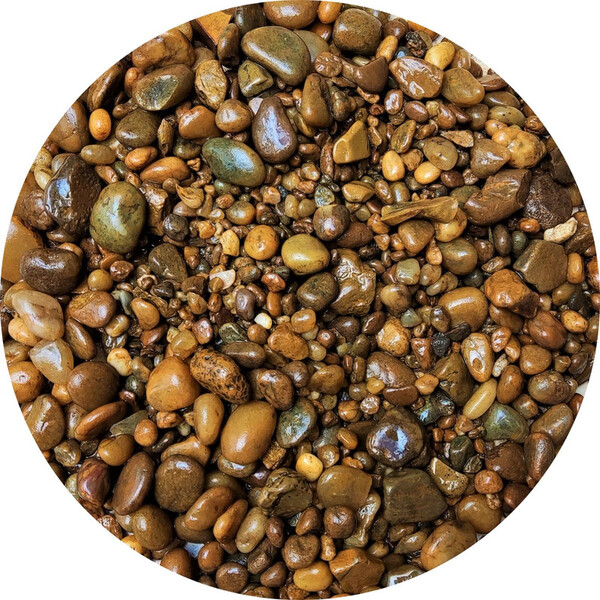 Pedra De Jardim Seixo De Rio Marrom Feijãozinho 5kg Tamanho M