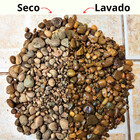 Pedra De Jardim Seixo De Rio Marrom Feijãozinho 5kg Tamanho M