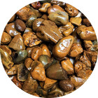 Pedra De Jardim Seixo De Rio Marrom Mato Grosso 10kg Tamanho