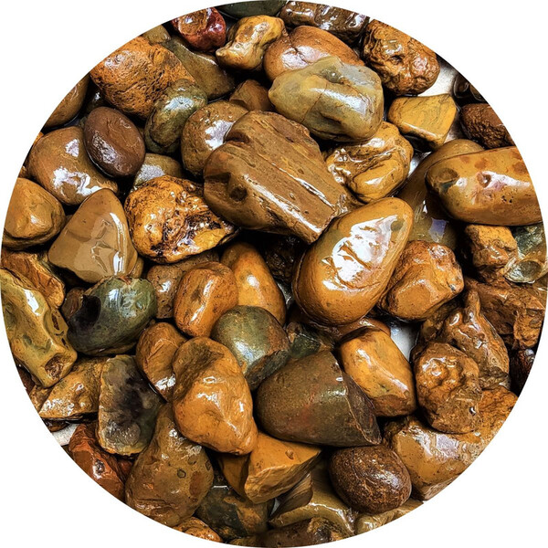 Pedra De Jardim Seixo De Rio Marrom Mato Grosso 10kg Tamanho