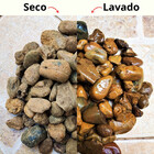 Pedra De Jardim Seixo De Rio Marrom Mato Grosso 2kg Tamanho M