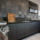 Pedra Hitam Lisa 20x20 Cm para Pisicina e Revestimento Intern