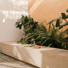 Pedra Natural Travertino French Pattern 40x15x1cm Mosaico e Arte