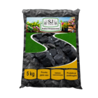 Pedra Ornamental Preta 5kg SJ do Brasil