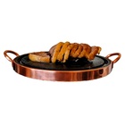 Pedra Para Carnes Pedra Sabão Com Alça De Cobre 36 Cm