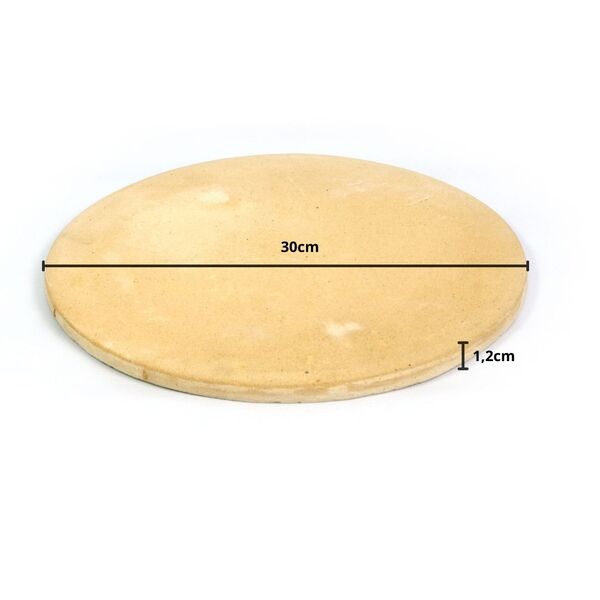 Pedra Refratária Para Forno Pizza, Pães E Massas 30cm Dr01