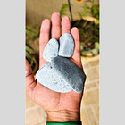 Pedra Seixo Cinza 40kg Tamanho Médio Rolado Dolomita Decoraçã