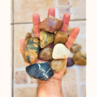 Pedra Seixo De Rio Natural 25kg Tamanho G Lavado Jardim Decor