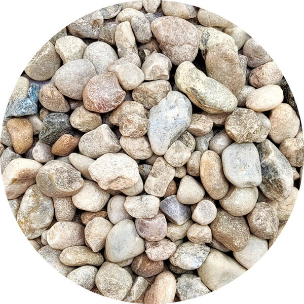 Pedra Seixo De Rio Natural 25kg Tamanho M Lavado Jardim Decor