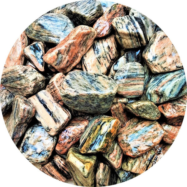 Pedra Seixo Natural Madeira 40kg Médio Dolomita Decoração Jar