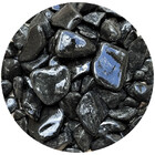 Pedra Seixo Natural Preto 10kg Médio Dolomita Decoração Jardi