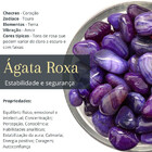 Pedra Semipreciosa Ágata Roxa Natural Polida 950g