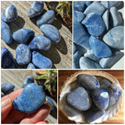 Pedra Semipreciosa Quartzo Azul Natural Polida 950g Tamanho G