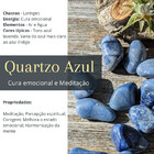 Pedra Semipreciosa Quartzo Azul Natural Polida 950g Tamanho M
