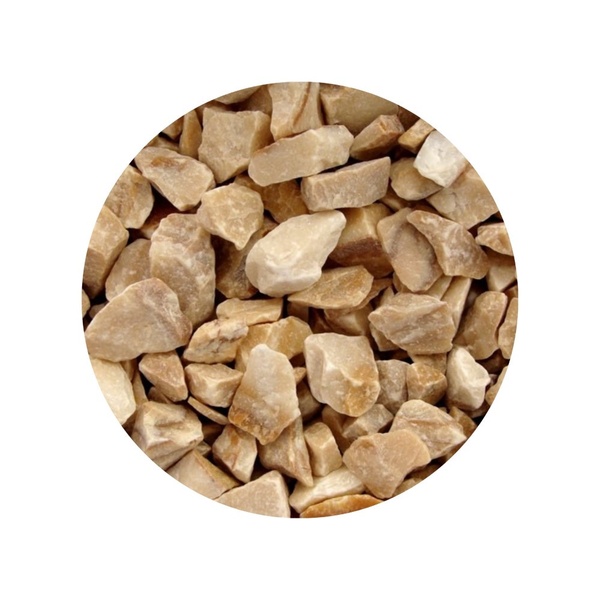 Pedrinha Cor Palha Suculenta Vaso Jardim Nº2 - 5kg