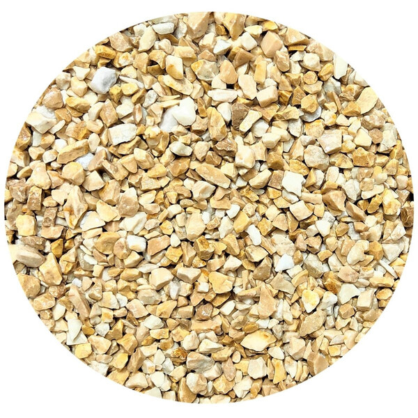 Pedrinha De Jardim Cor Palha Bege 10kg Tamanho Nº 2 Pedrisco