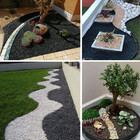 Pedrinha De Jardim Preta Basalto 2kg Tamanho Nº 2 Pedrisco Pr