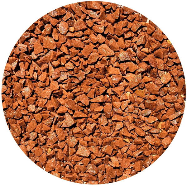 Pedrinha De Jardim Vermelha 10kg Tamanho Nº 2 Pedrisco Vermel