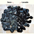 Pedrinha Preta De Jardim 40kg Basalto Preto Nº 3 Cascalho Vas