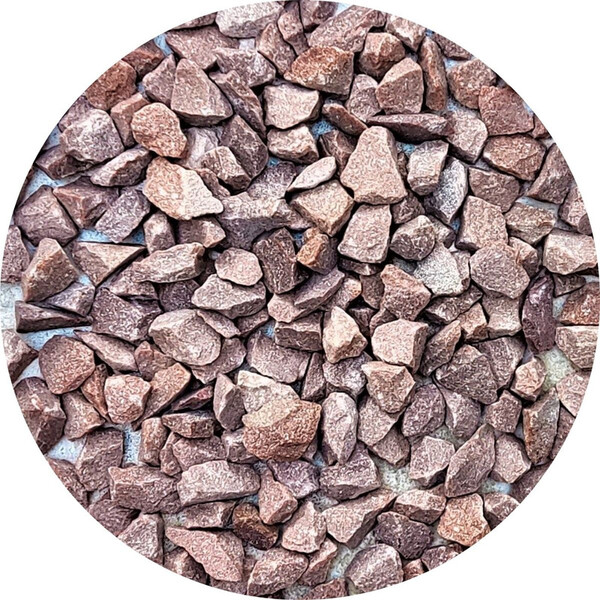 Pedrinha Vermelha De Jardim 40kg Pedrisco Nº 3 Vermelho Casca