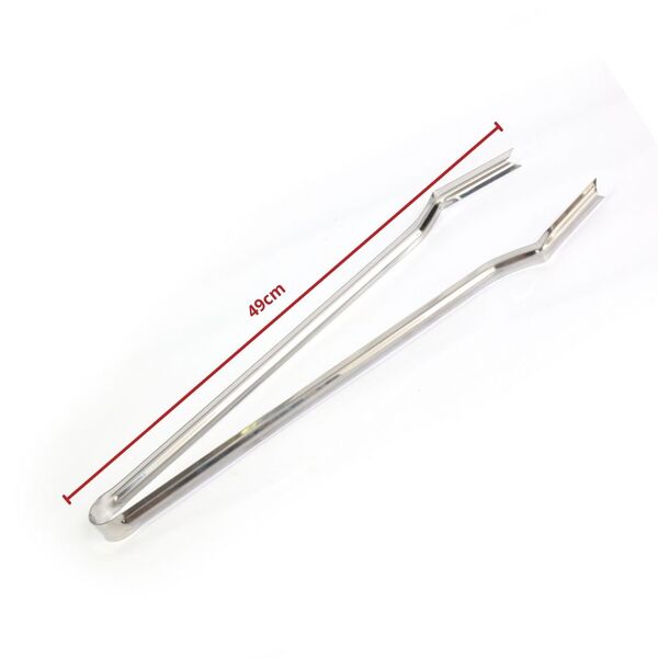 Pegador De Carne Inox Multiuso Para Churrasco 49cm