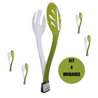 Pegador De Salada Kit 4 Unidades Alimento Utensilio De Cozinh