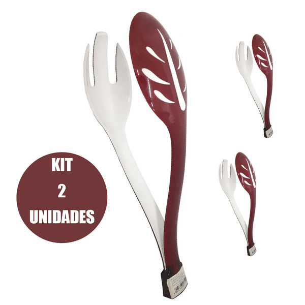 Pegador Kit 2 Unidades Salada Alimentos Cozinha Utensilio Gar