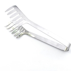 Pegador Multiuso De Macarrão Saladas Churrasco Em Aço Inox