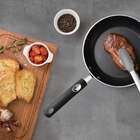 Pegador Multiuso Moldê Em Silicone Cinza E Aço Inox 35 Cm Tra