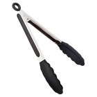 Pegador Multiuso Silicone E Inox - Pinça - Churrasco - Salada