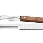 Pegador Para Carne Churrasco Com Lamina Em Aco Inox E Cabo De