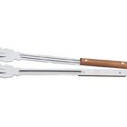 Pegador Para Carvao Lamina De Aco Inox E Cabo De Madeira Tram