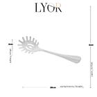 Pegador Para Macarrão De Aço Inox Positano 28cm - Lyor