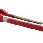 Pegador Pinça Multiuso De Silicone Vermelho Cabo Inox 27 Cm