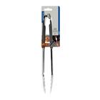 Pegador Utilita Em Aço Inox Com Cabo Emborrachado Cinza 30 Cm