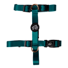 Peitoral com Guia para Cachorro e Gato P em Tecido Verde Fábrica Pet