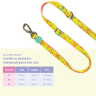 Peitoral e Guia para Cachorro MADOG Floral (M)