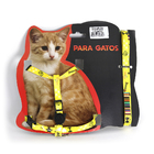 Peitoral Para Gatos Ajustável Luxo Médio 90cm Ld Pet  Amarelo