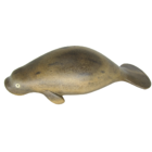 Peixe Boi em Madeira G 25cm - Margens do Rio Negro/AM