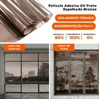 Película Adesiva Uv Profissional Refletiva Preto E Bronze Esp