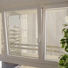 Pelicula Adesiva Vidro Residencial Linhas Bege E Cinza