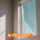 Pelicula Adesiva Vidro Residencial Pontos E Quadrados Preto