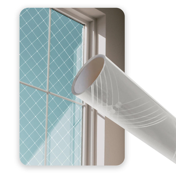 Pelicula Adesiva Vidro Residencial Pontos Geométrico Branca