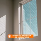 Pelicula Adesiva Vidro Residencial Pontos Geométrico Branca