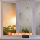 Pelicula Adesivo Eletrostatica 3d Vidro Jateado Flor Manaca